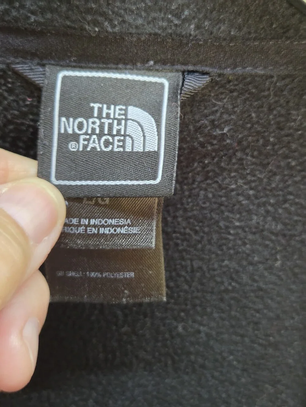 The North Face Men's Full-Zip Black Fleece Jacket Size L Regular (23x27)